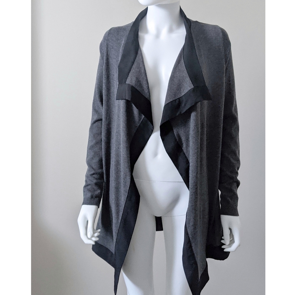 Ricki's Grey Draped Open Cardigan Sweater